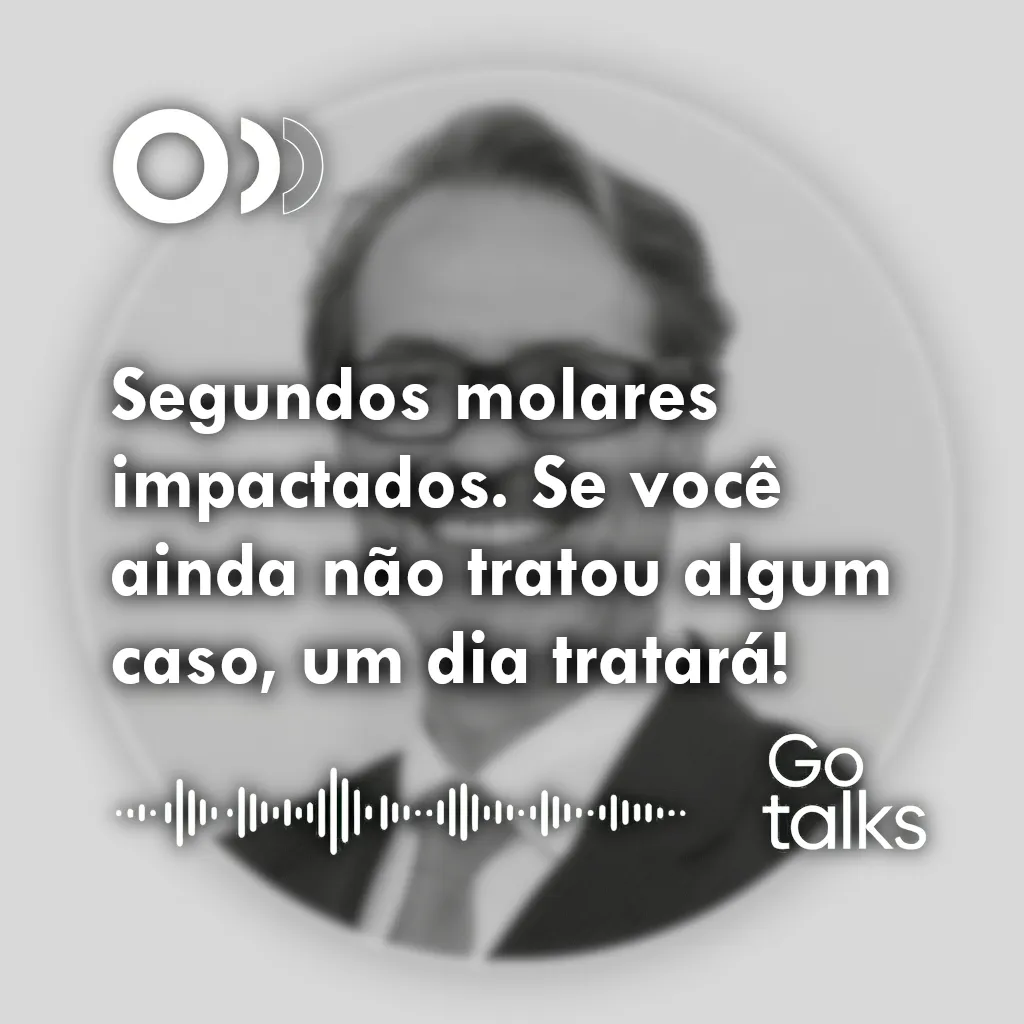 Segundos molares impactados. Se você ainda não tratou algum caso, um dia tratará!