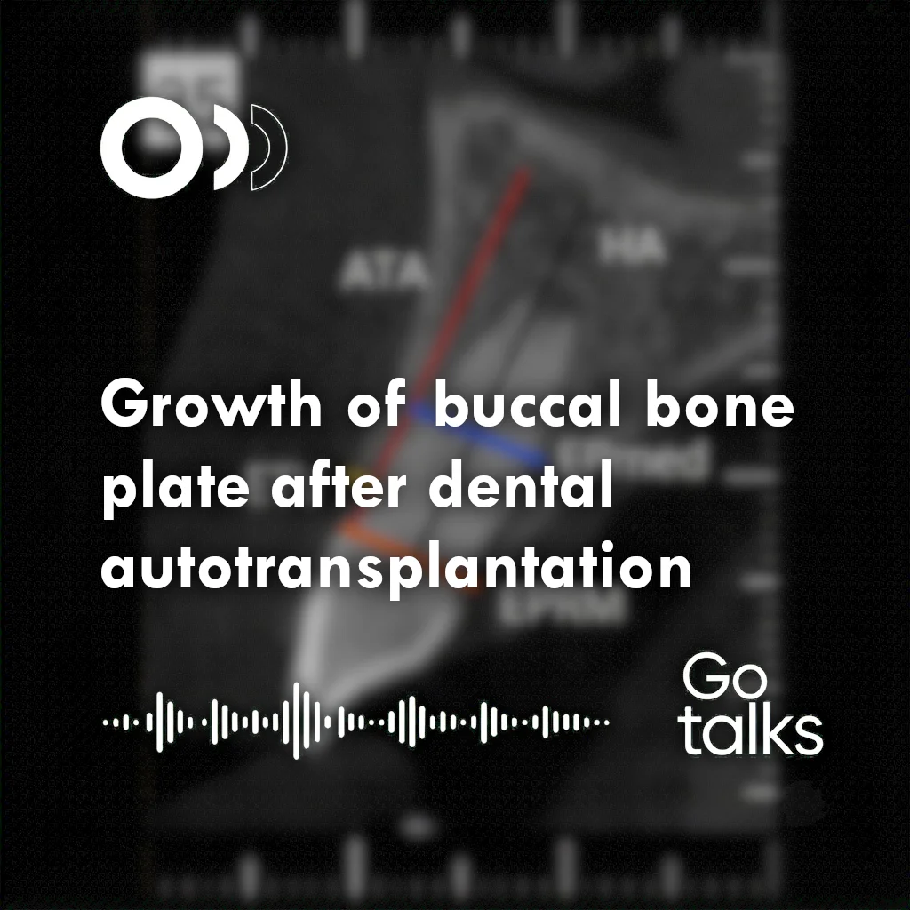 Growth of buccal bone plate after dental autotransplantation